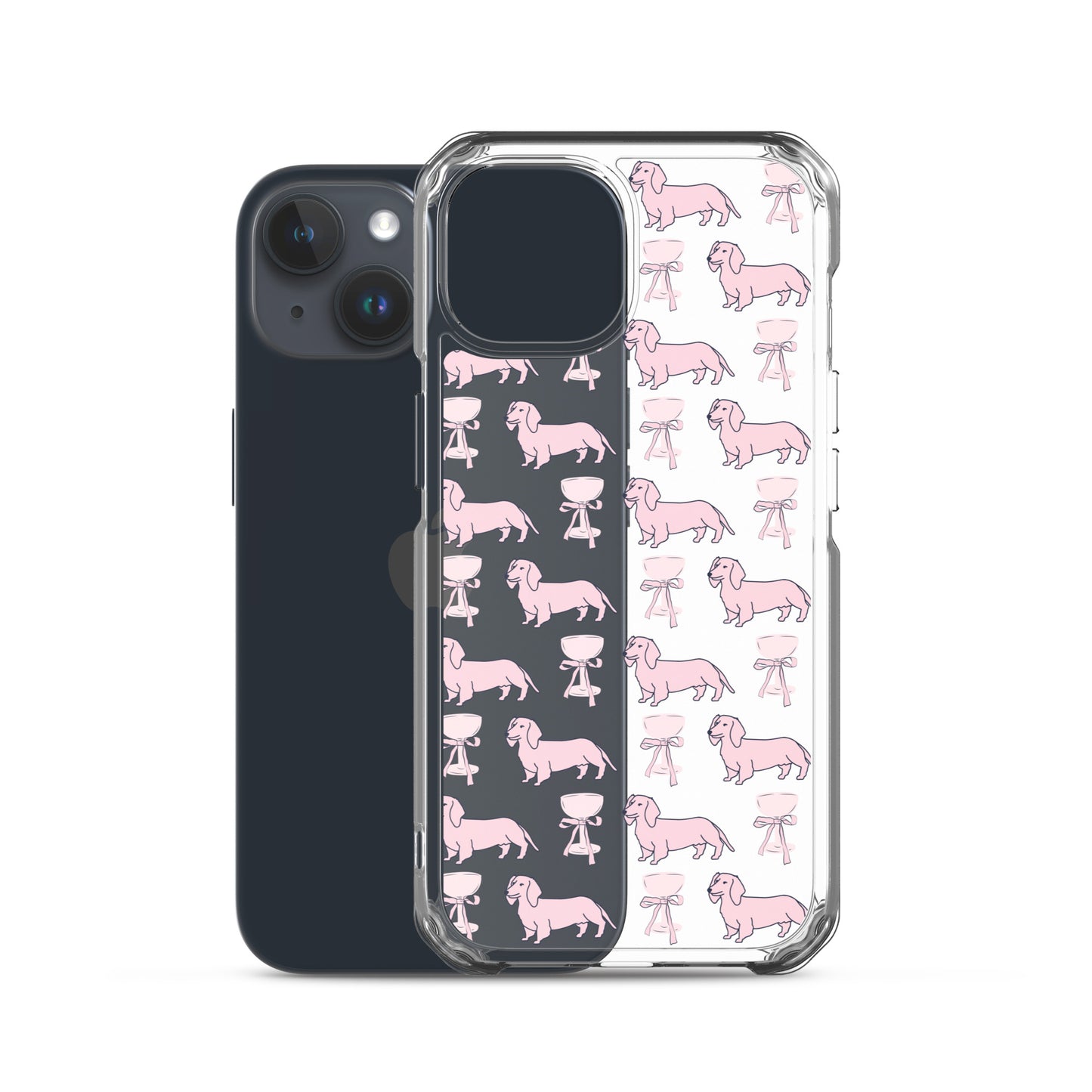 Puppies & Prosecco Pink Clear Case for iPhone®