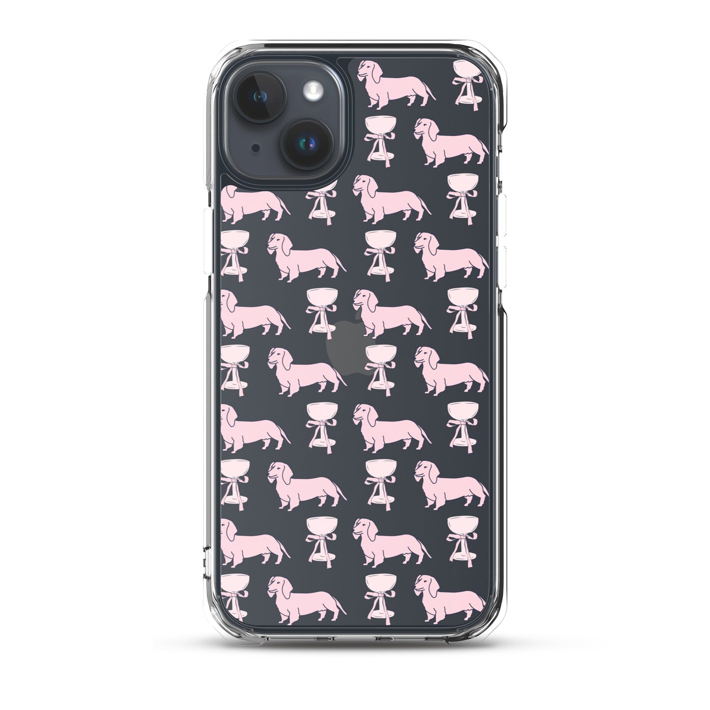 Puppies & Prosecco Pink Clear Case for iPhone®