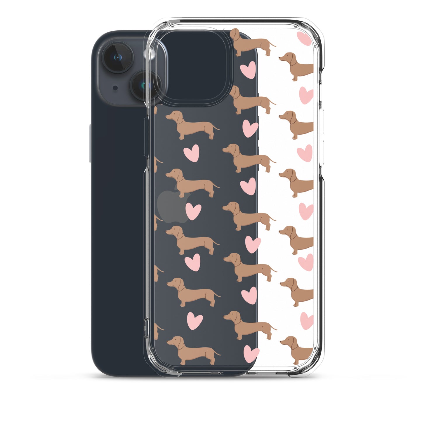 Dachshund Hearts Clear Case for iPhone®