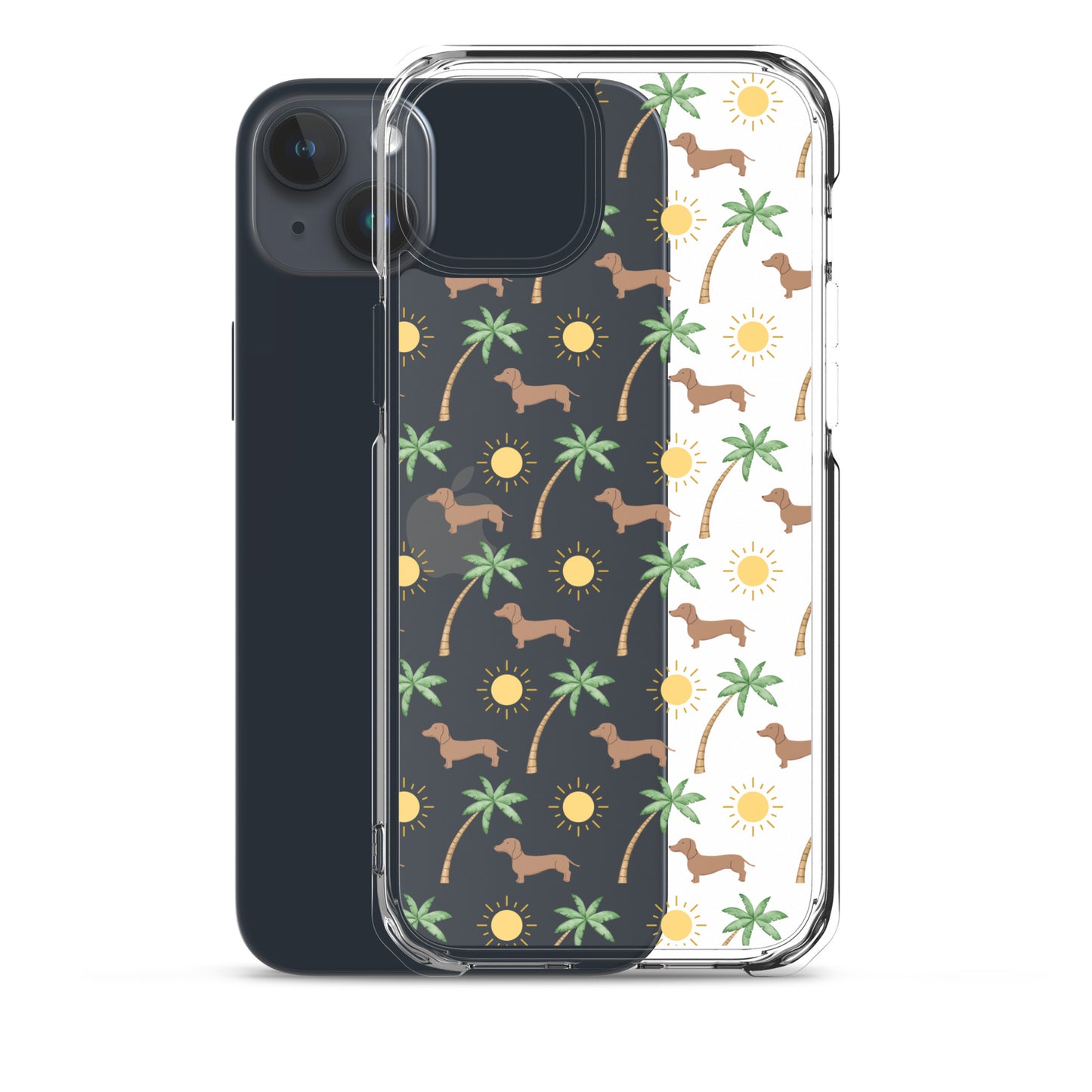 Sunny Palm Dachshund Clear Case for iPhone®