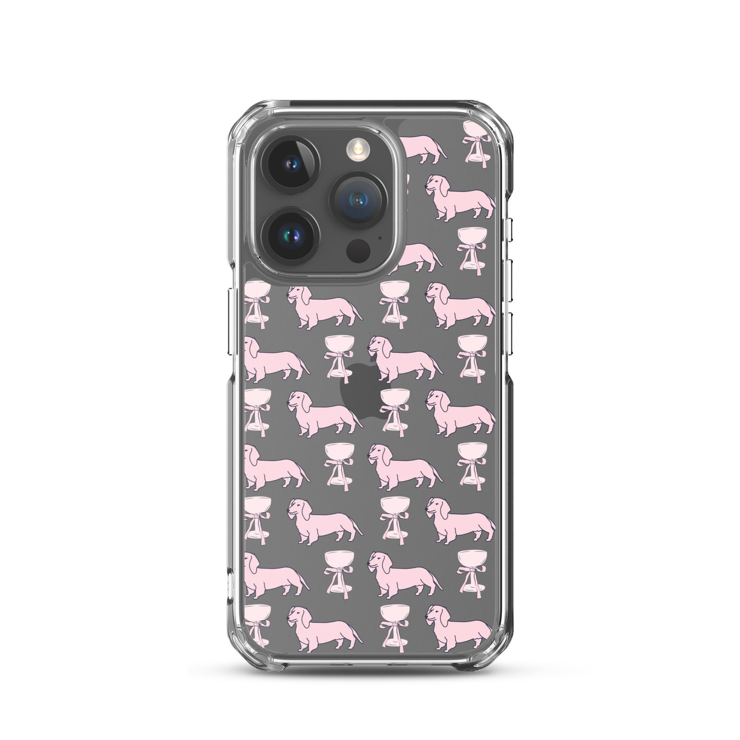 Puppies & Prosecco Pink Clear Case for iPhone®