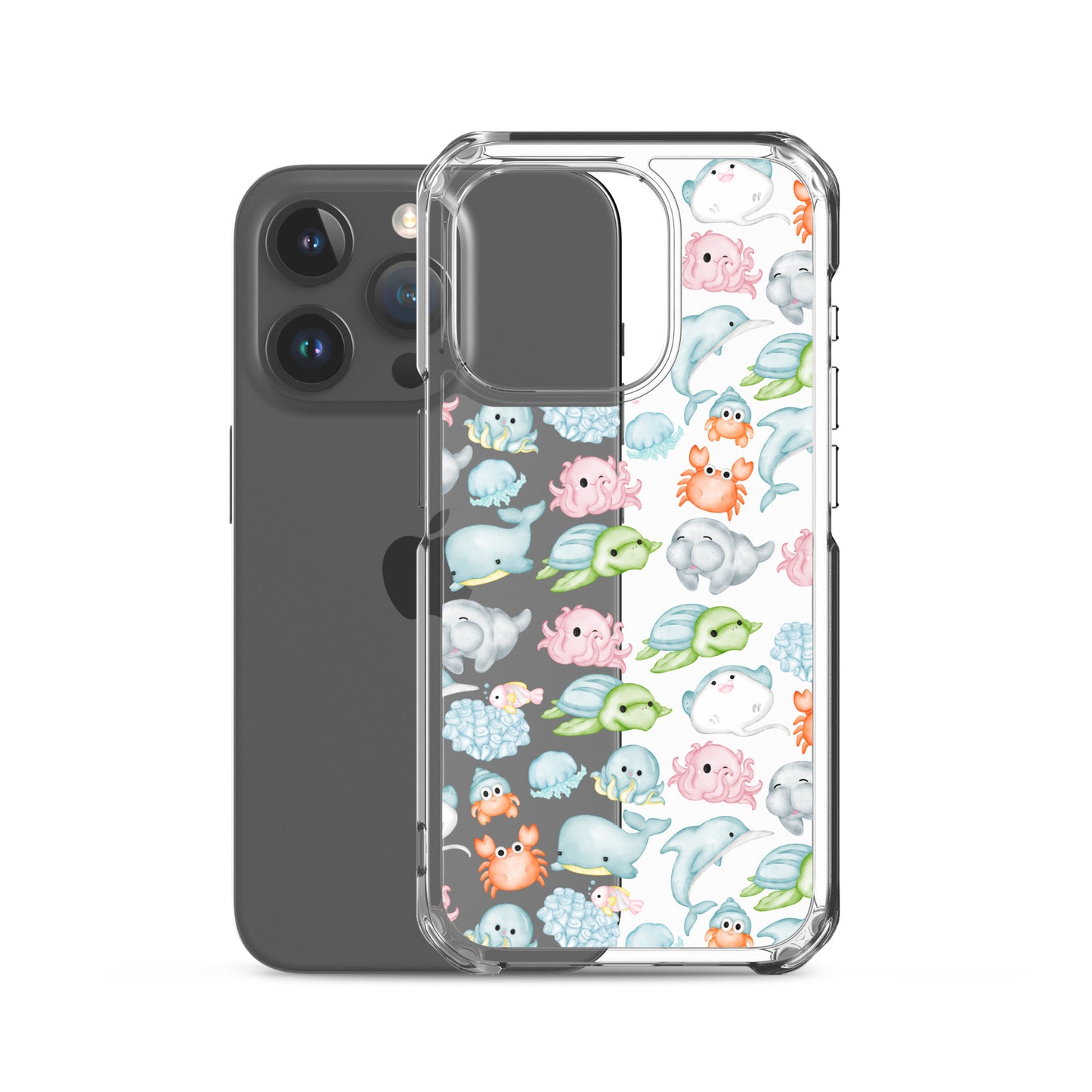 Under The Sea Animal Party Clear Case for iPhone®