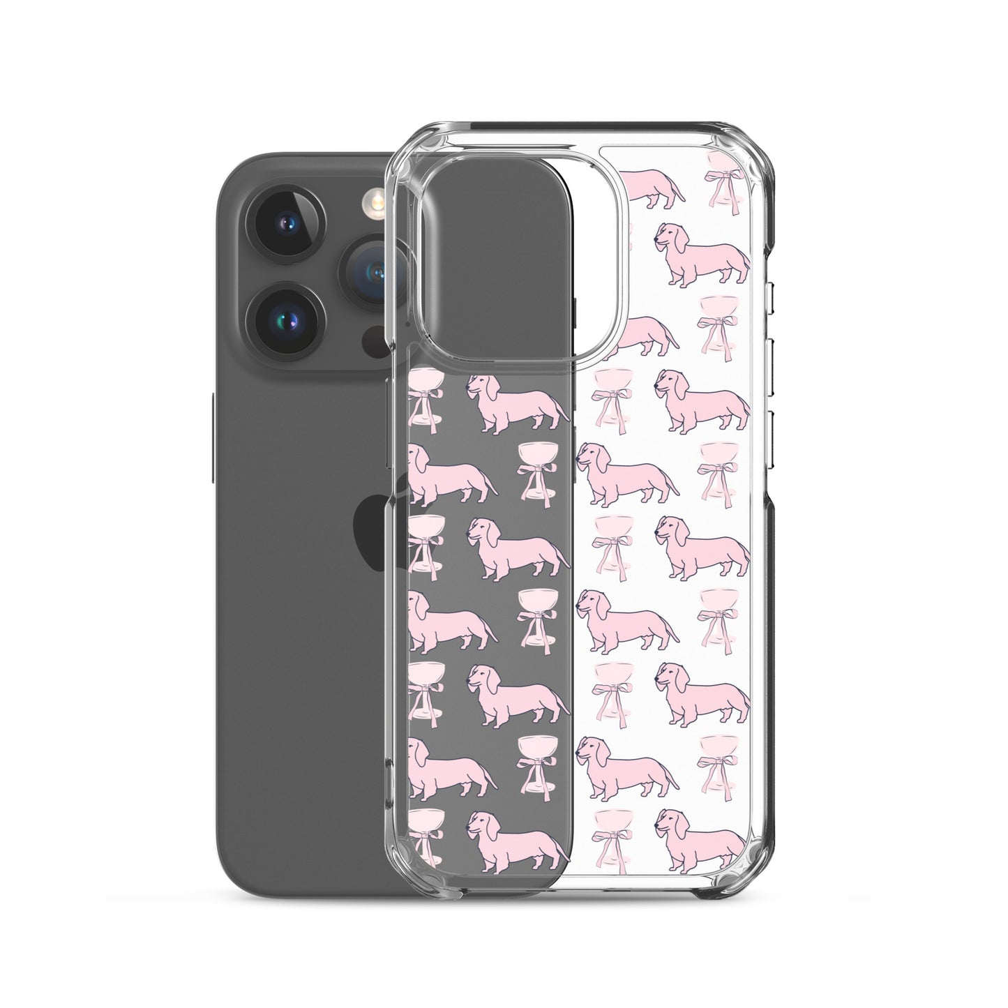 Puppies & Prosecco Pink Clear Case for iPhone®