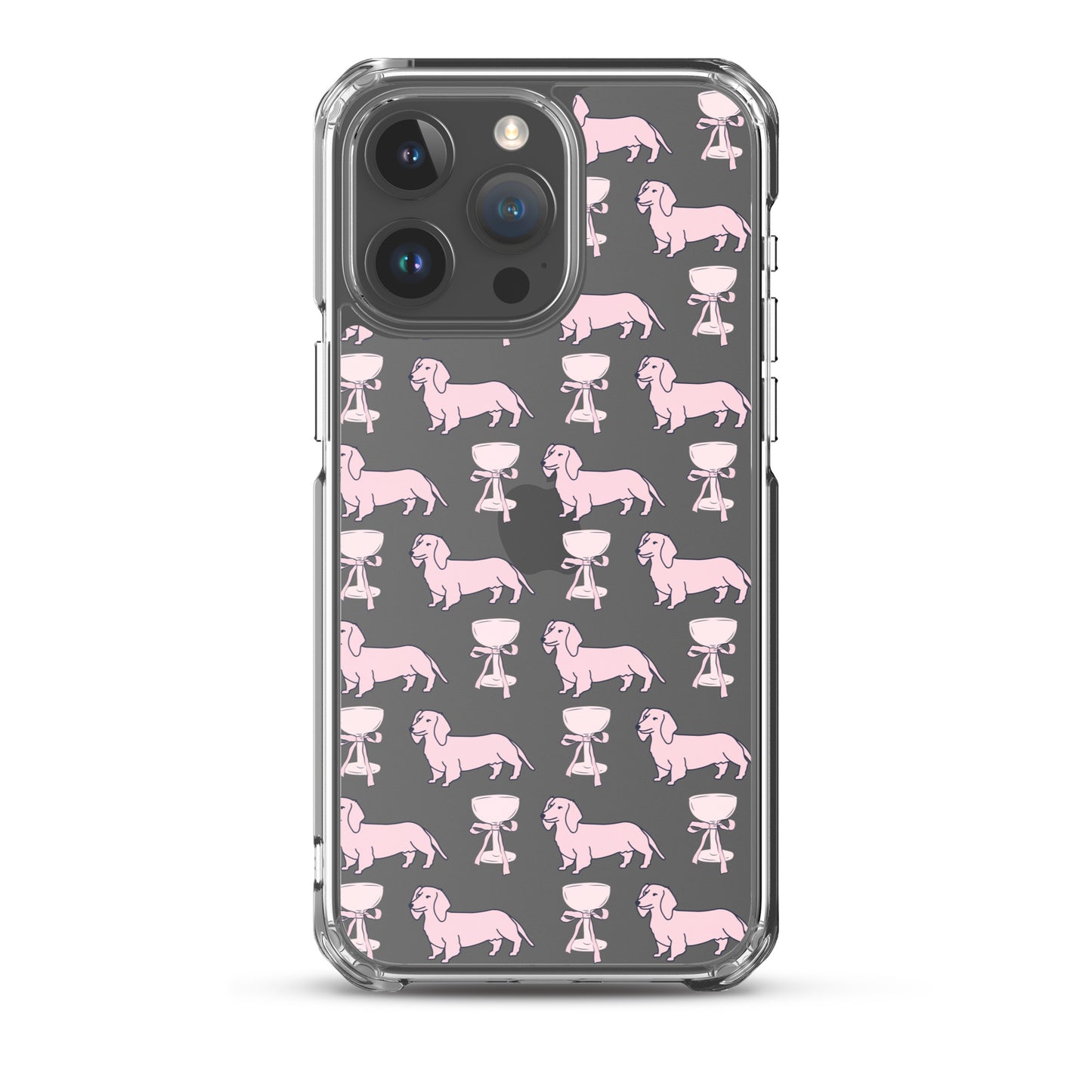 Puppies & Prosecco Pink Clear Case for iPhone®