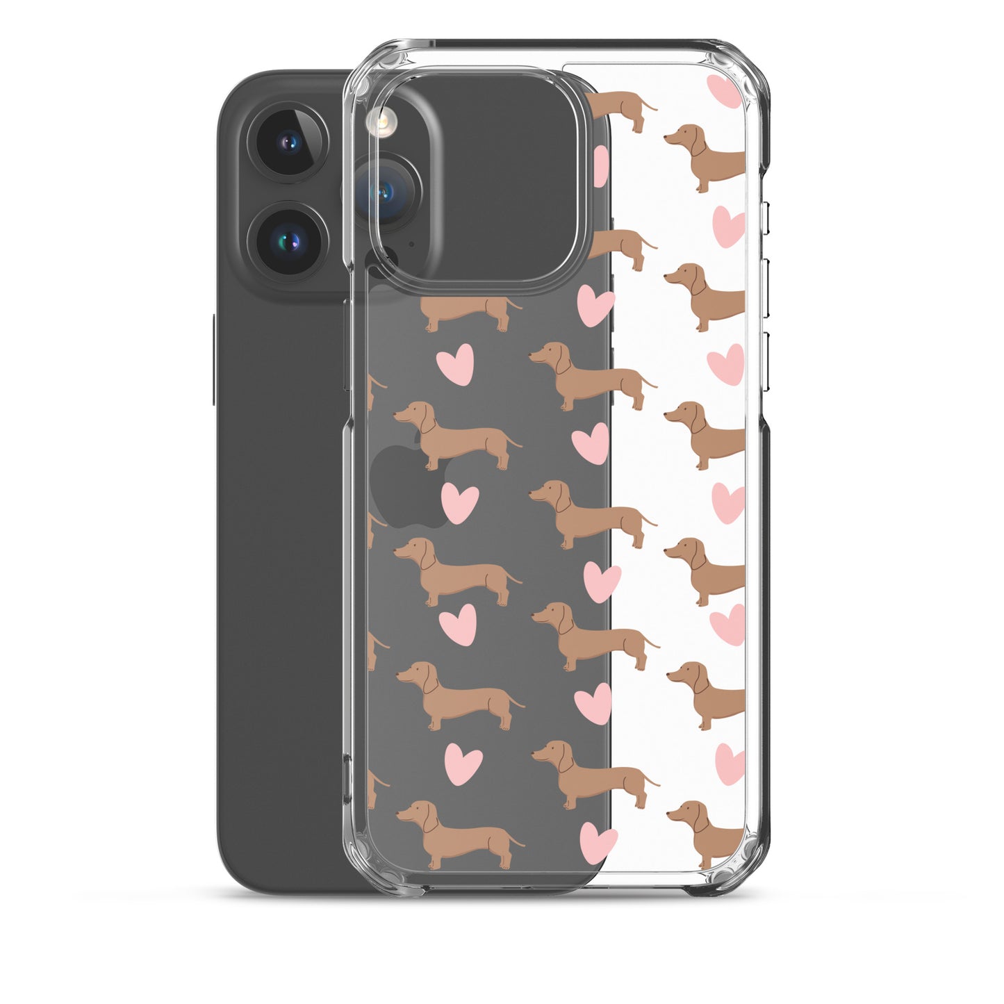 Dachshund Hearts Clear Case for iPhone®