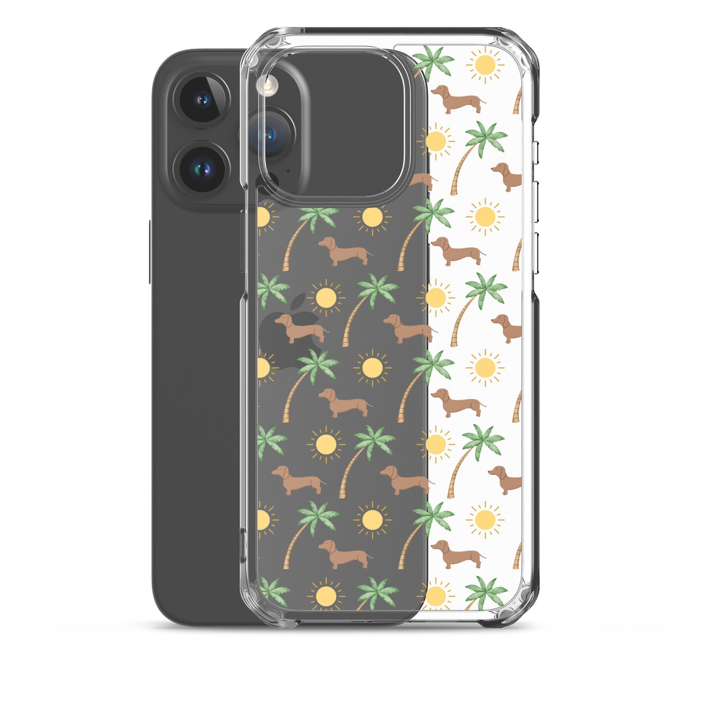 Sunny Palm Dachshund Clear Case for iPhone®