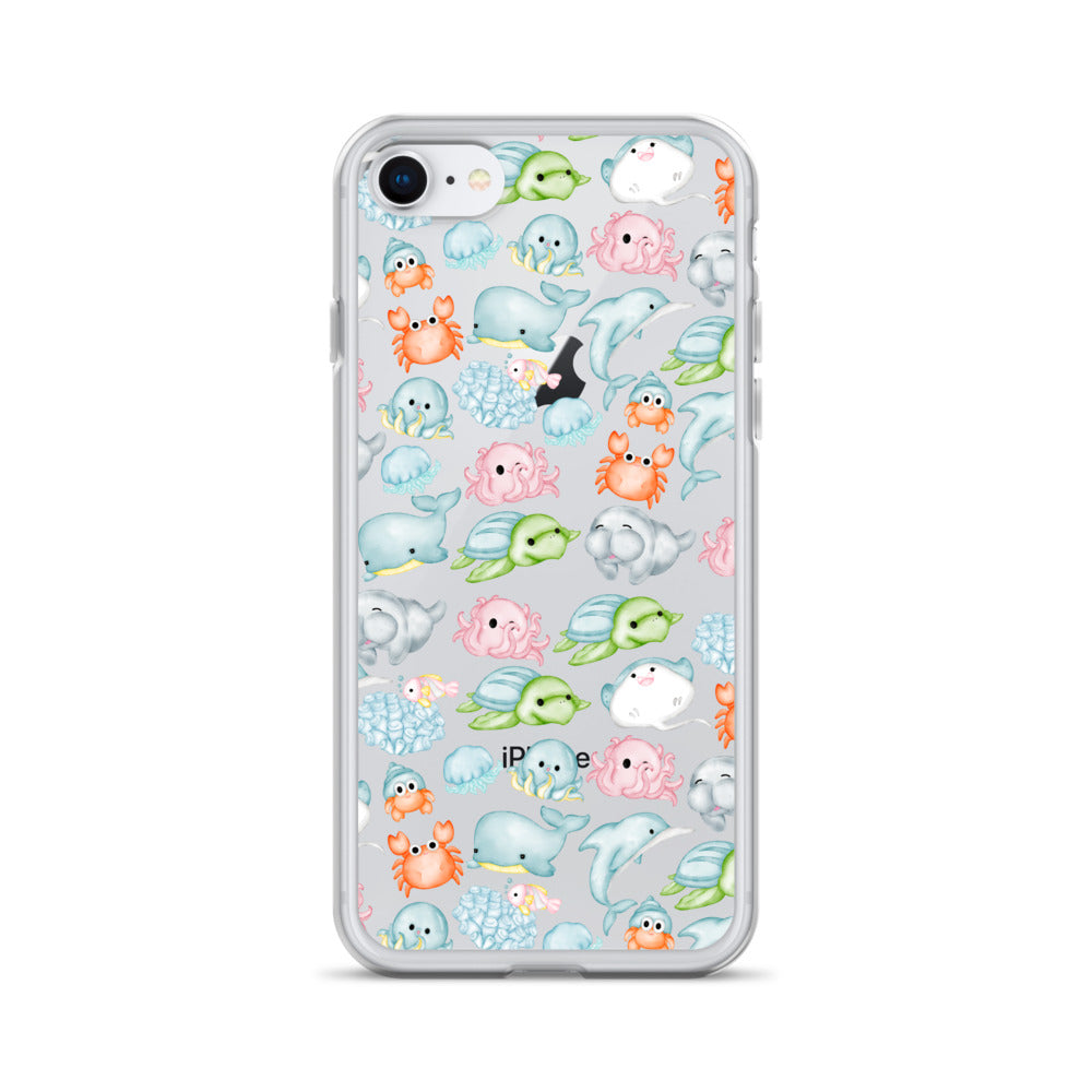 Under The Sea Animal Party Clear Case for iPhone®