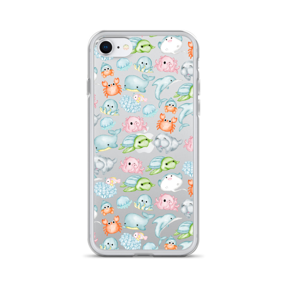 Under The Sea Animal Party Clear Case for iPhone®