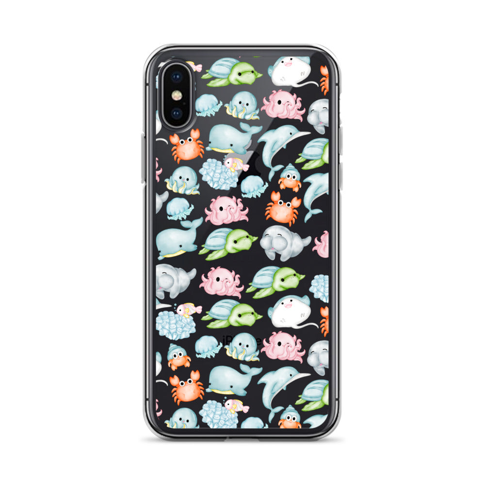 Under The Sea Animal Party Clear Case for iPhone®