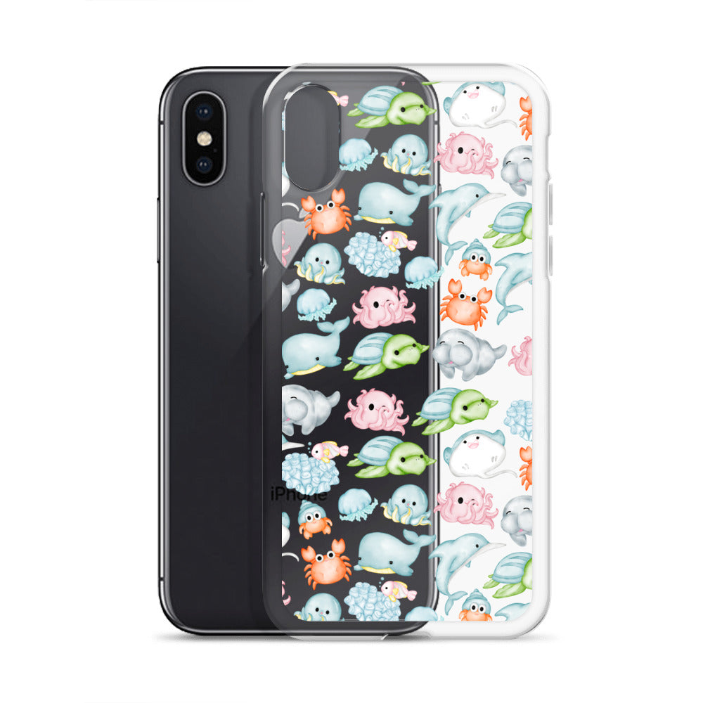 Under The Sea Animal Party Clear Case for iPhone®