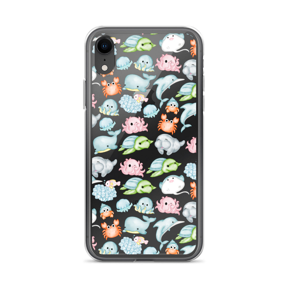 Under The Sea Animal Party Clear Case for iPhone®