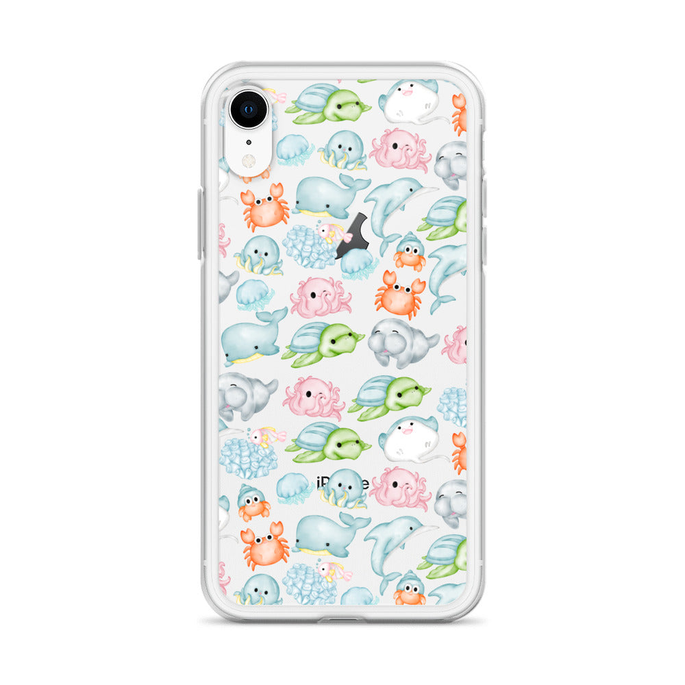 Under The Sea Animal Party Clear Case for iPhone®