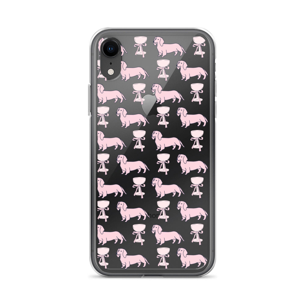 Puppies & Prosecco Pink Clear Case for iPhone®