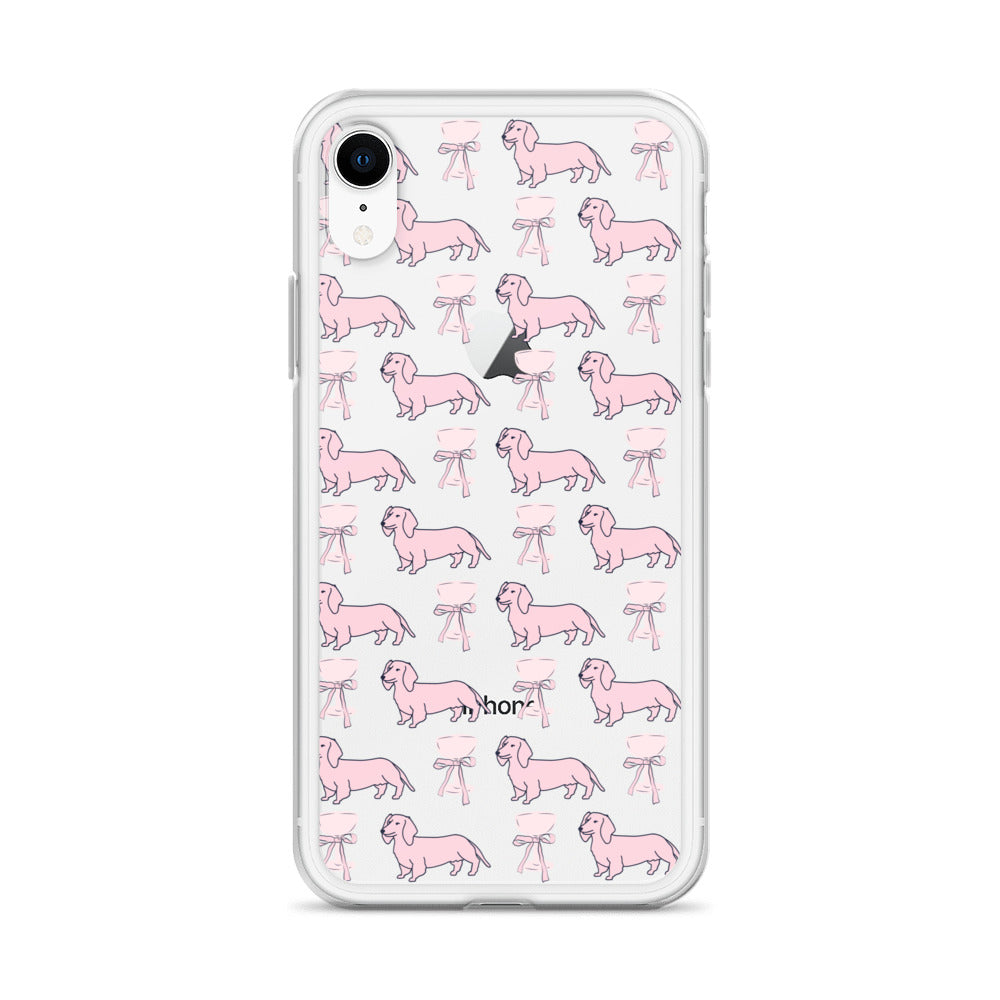 Puppies & Prosecco Pink Clear Case for iPhone®