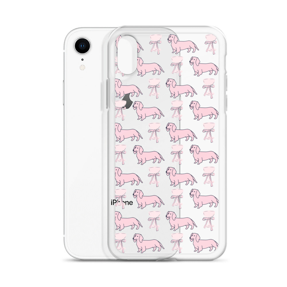 Puppies & Prosecco Pink Clear Case for iPhone®