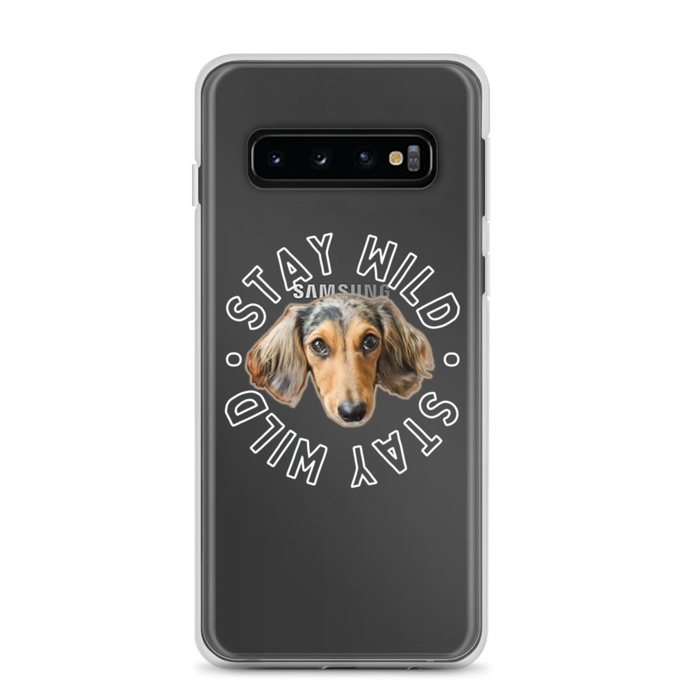 'Stay Wild' Personalized Custom Clear Case for Samsung®