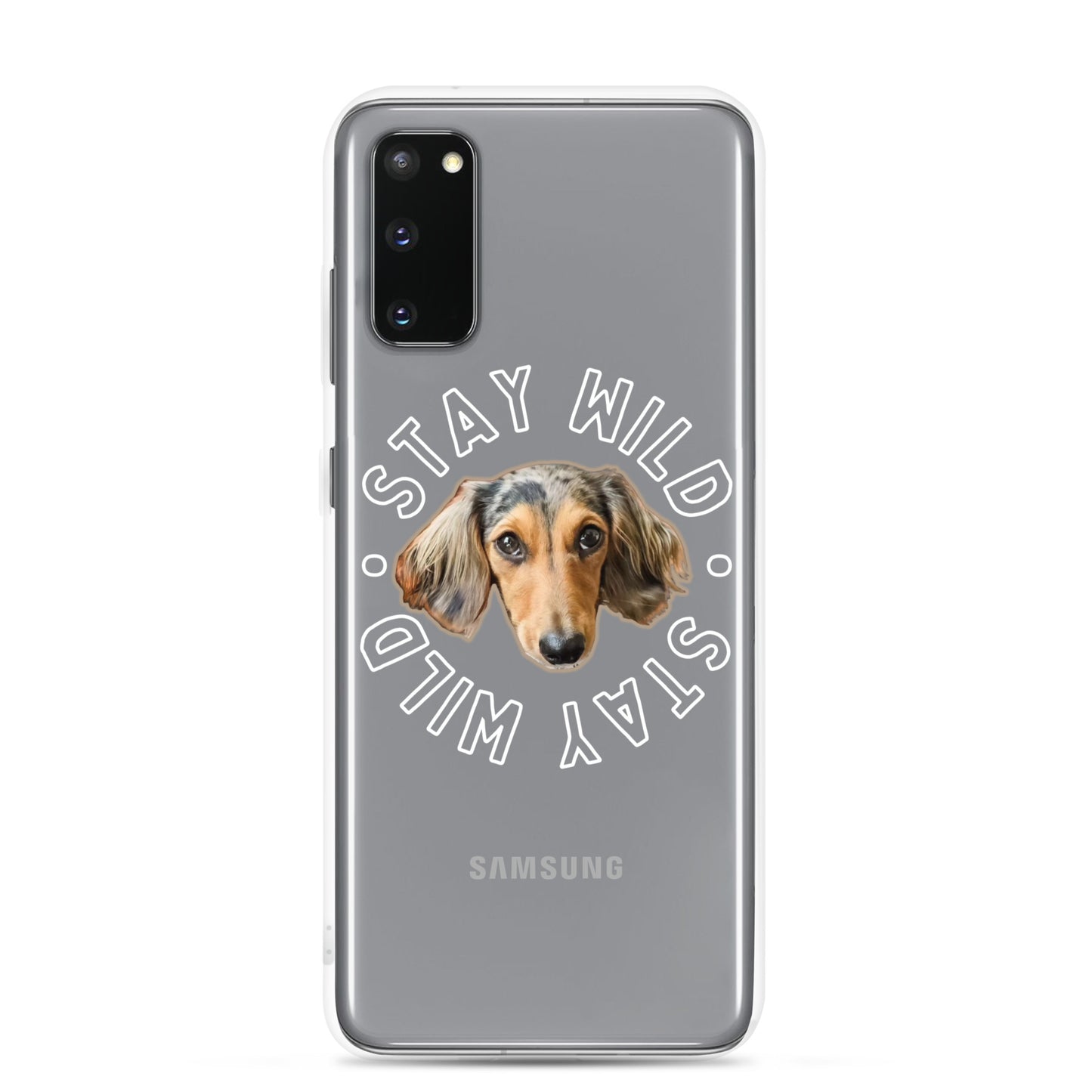 'Stay Wild' Personalized Custom Clear Case for Samsung®