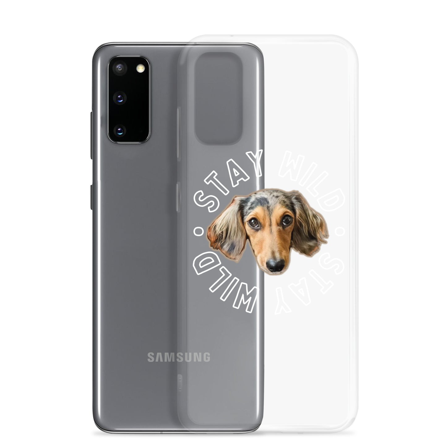 'Stay Wild' Personalized Custom Clear Case for Samsung®