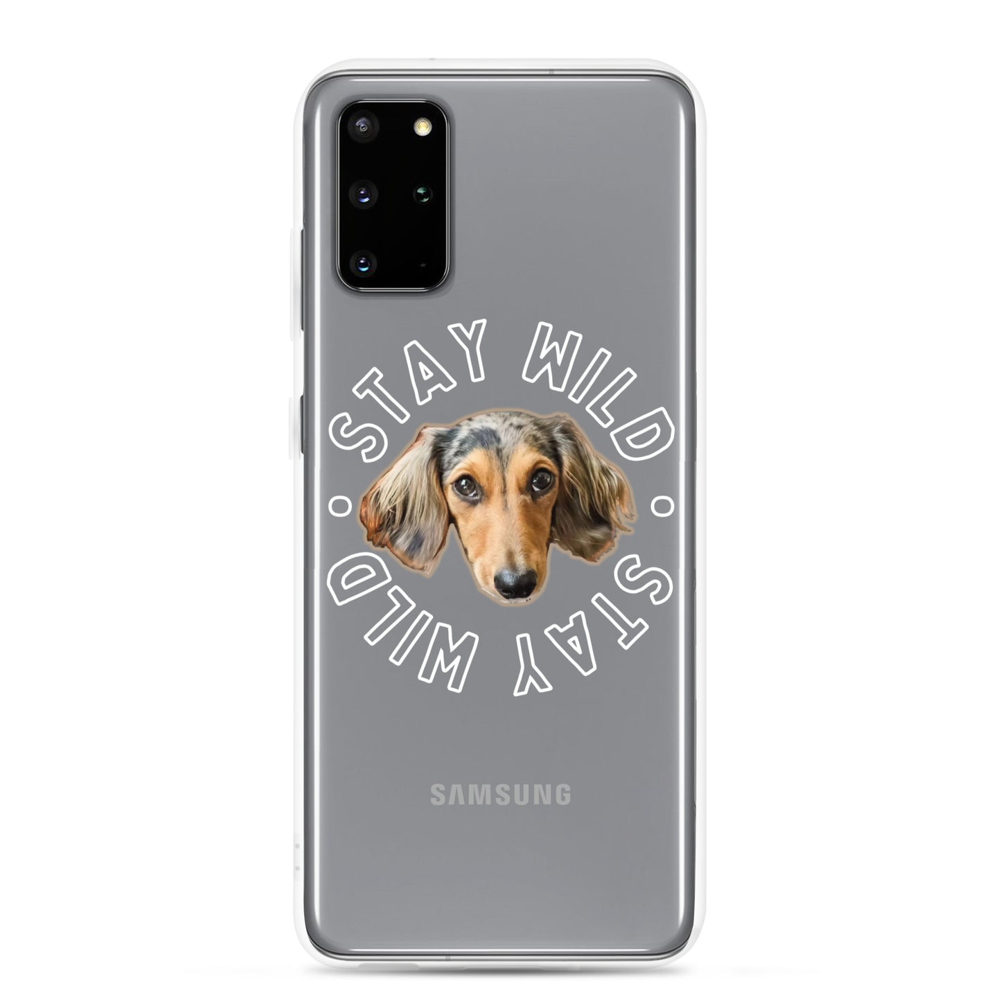 'Stay Wild' Personalized Custom Clear Case for Samsung®