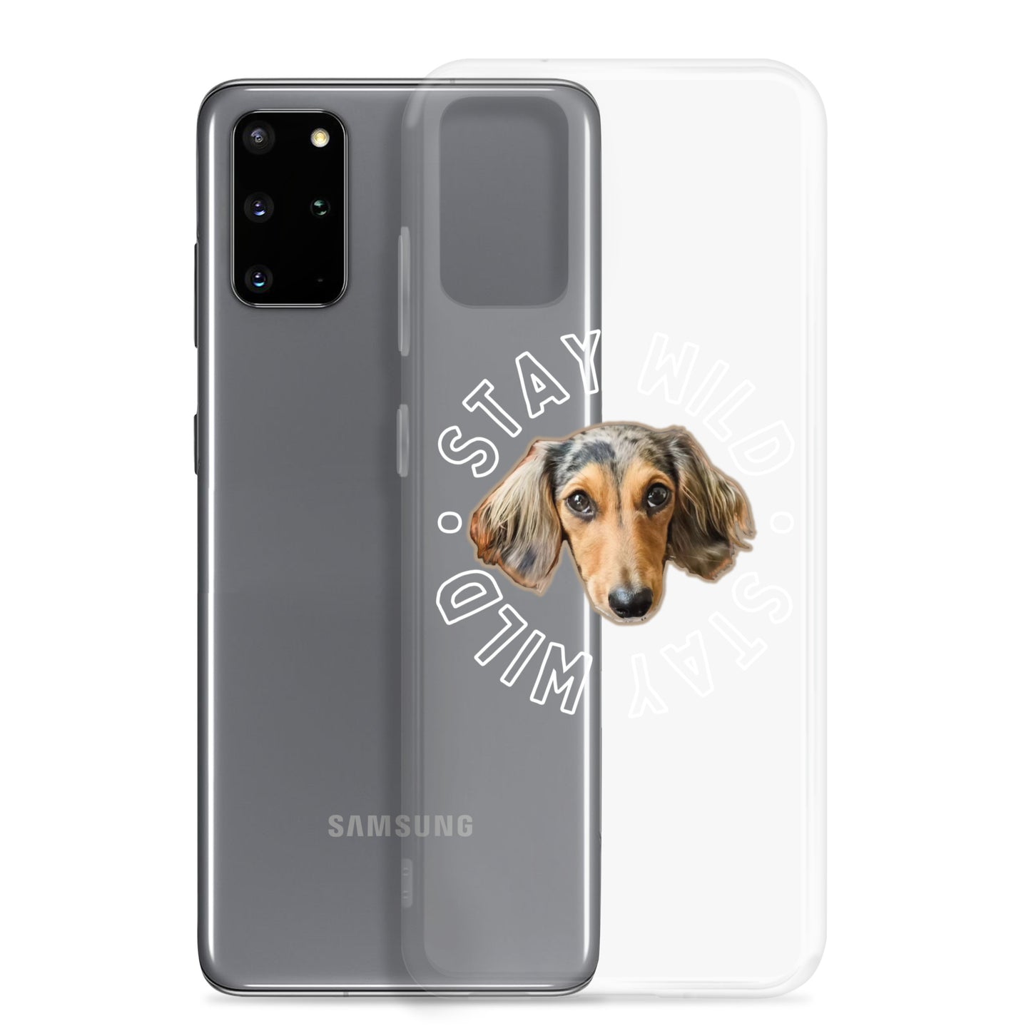 'Stay Wild' Personalized Custom Clear Case for Samsung®