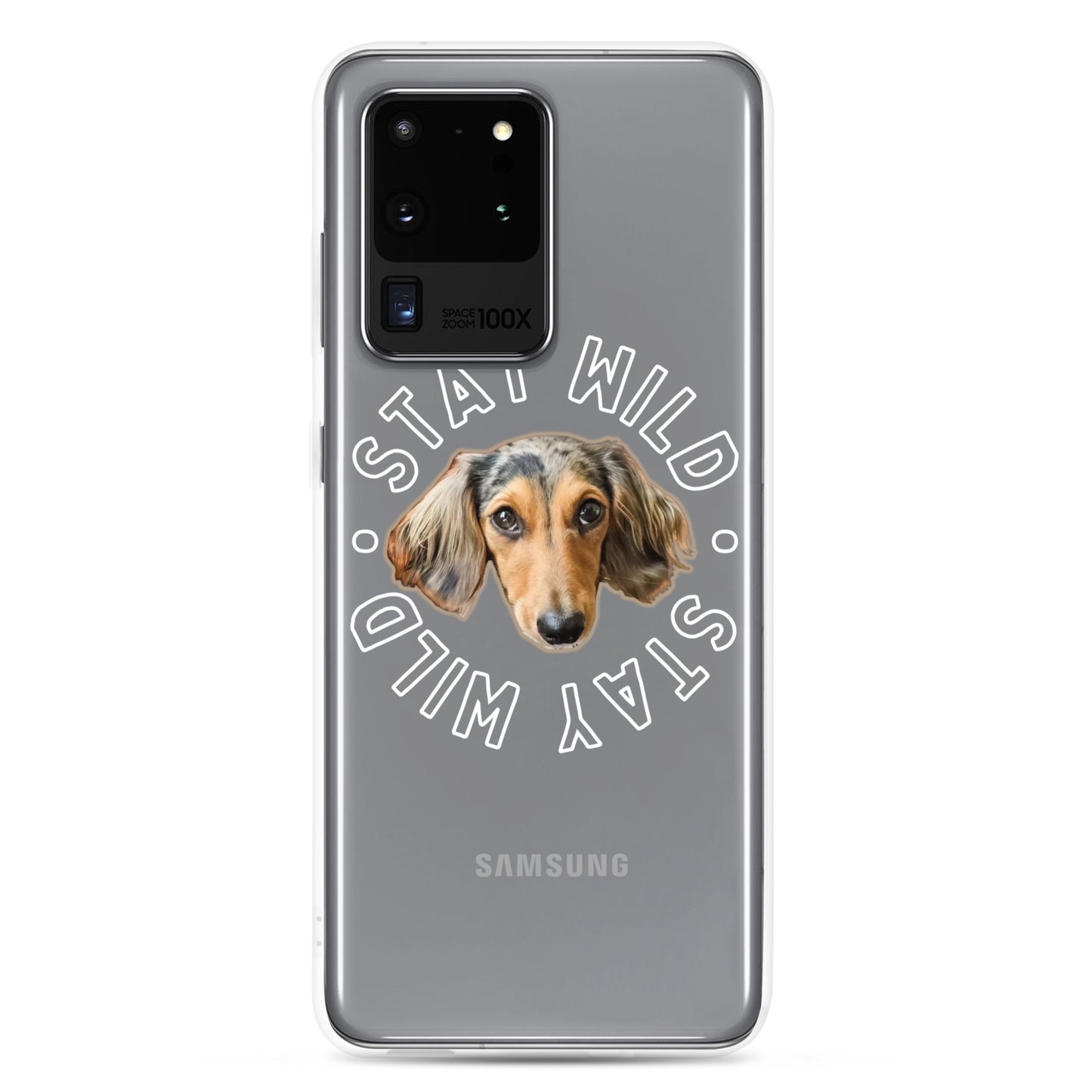 'Stay Wild' Personalized Custom Clear Case for Samsung®