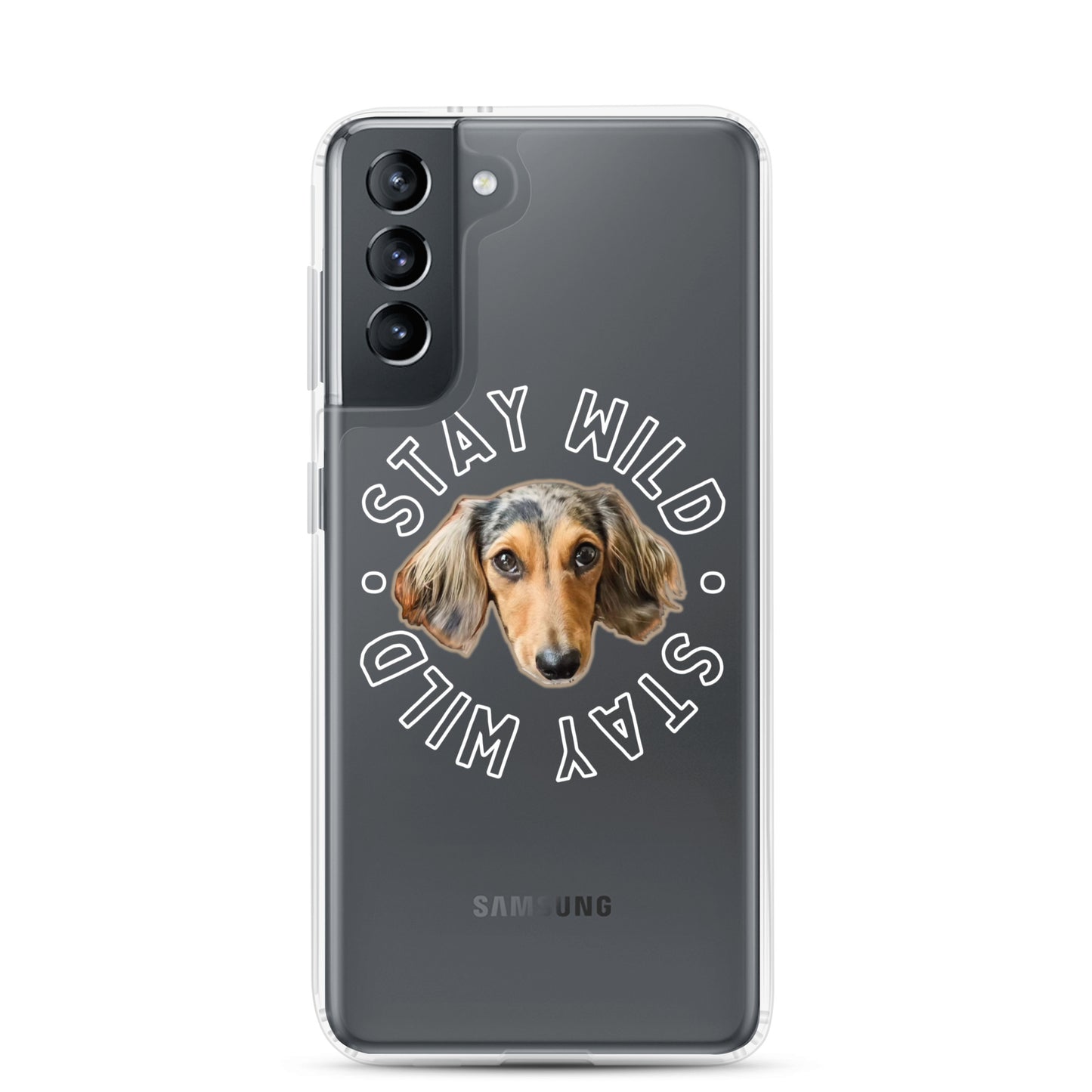 'Stay Wild' Personalized Custom Clear Case for Samsung®