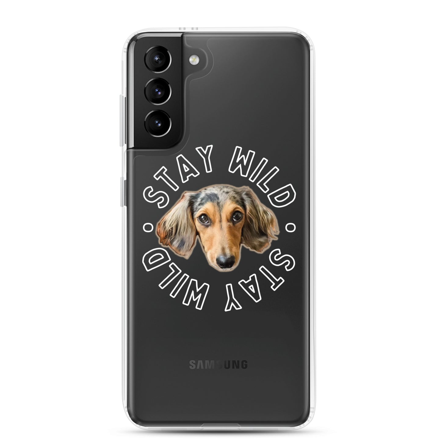 'Stay Wild' Personalized Custom Clear Case for Samsung®