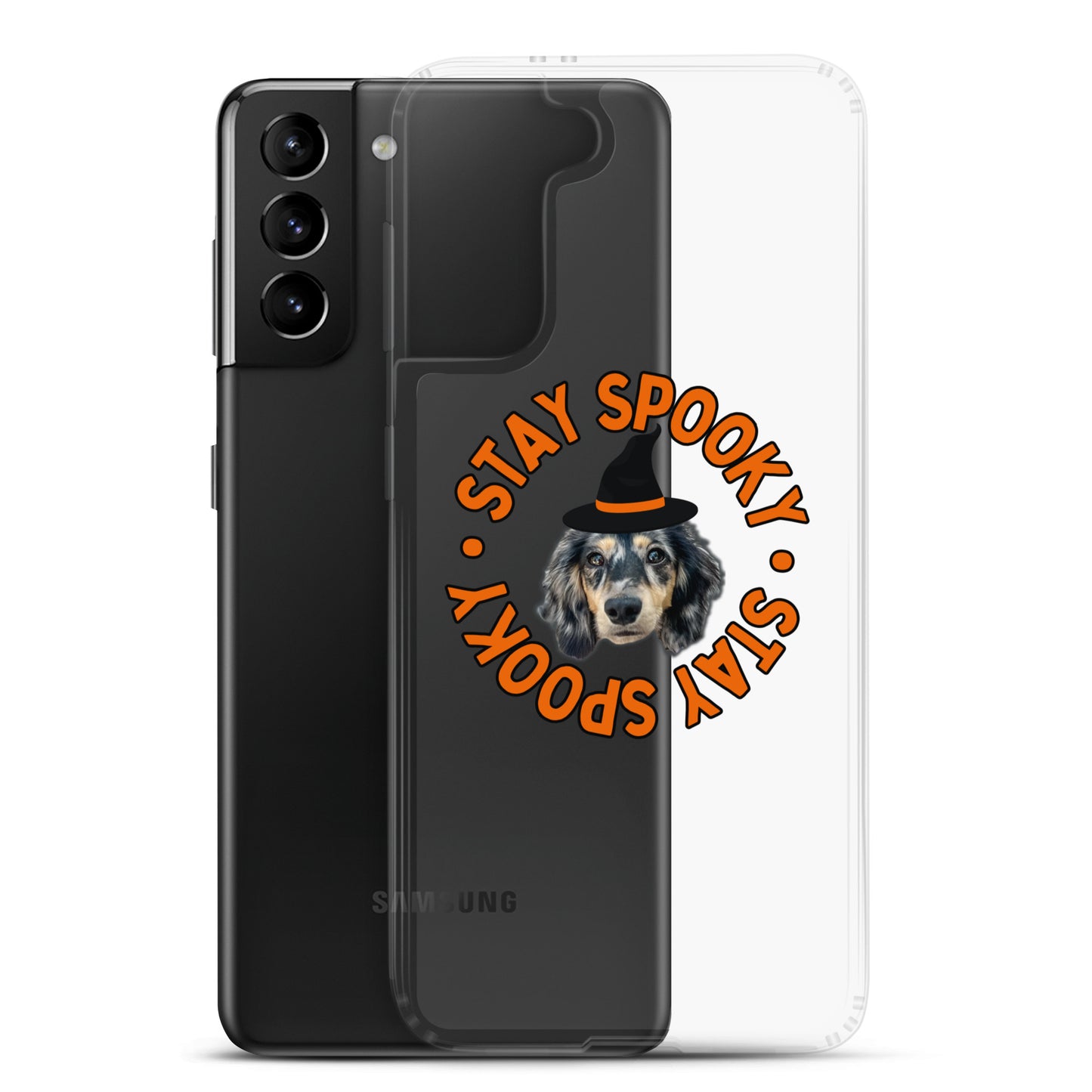 Stay Spooky Custom Clear Case for Samsung®