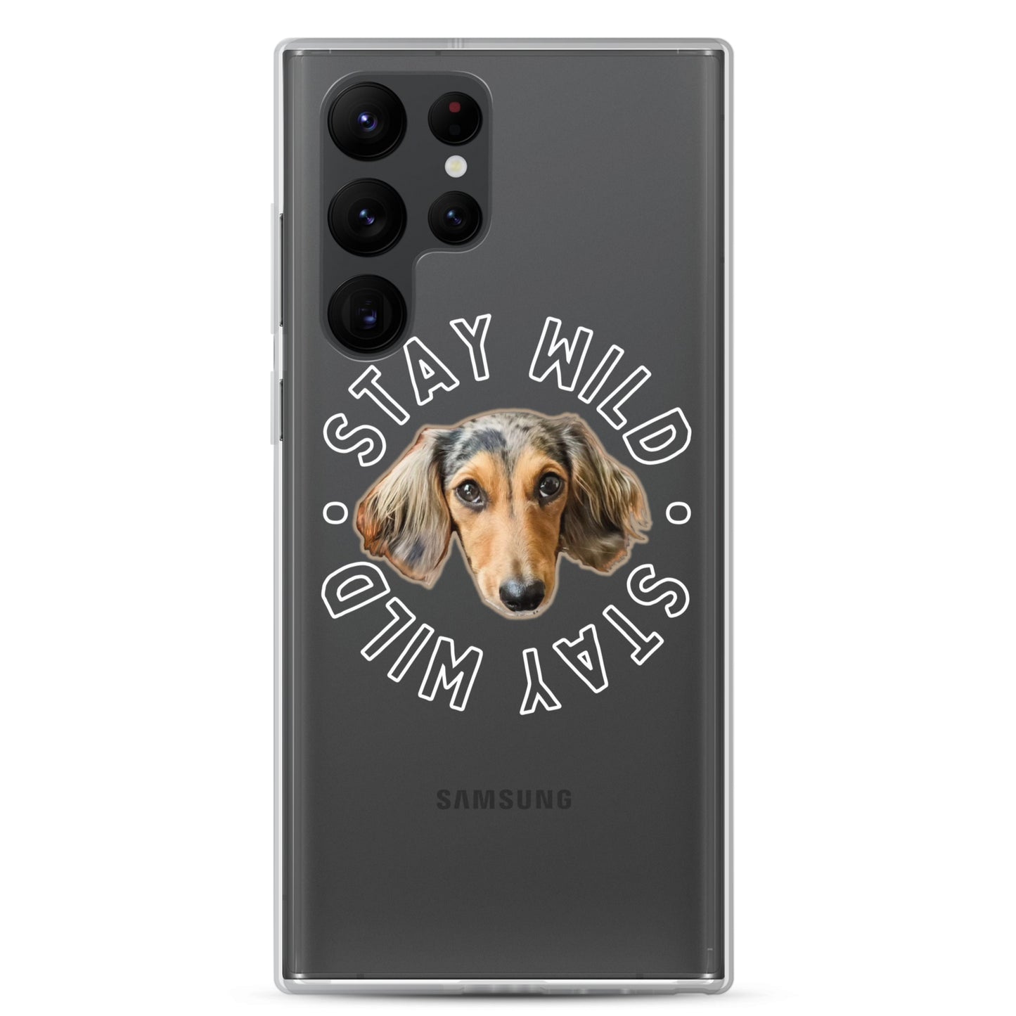 'Stay Wild' Personalized Custom Clear Case for Samsung®