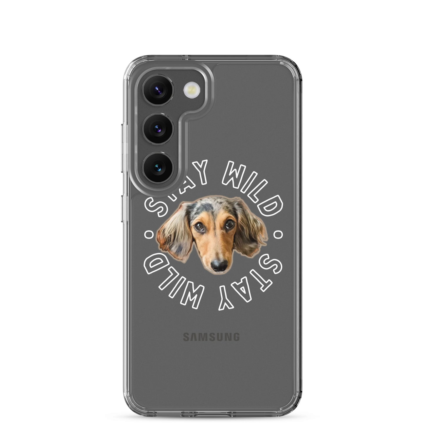 'Stay Wild' Personalized Custom Clear Case for Samsung®