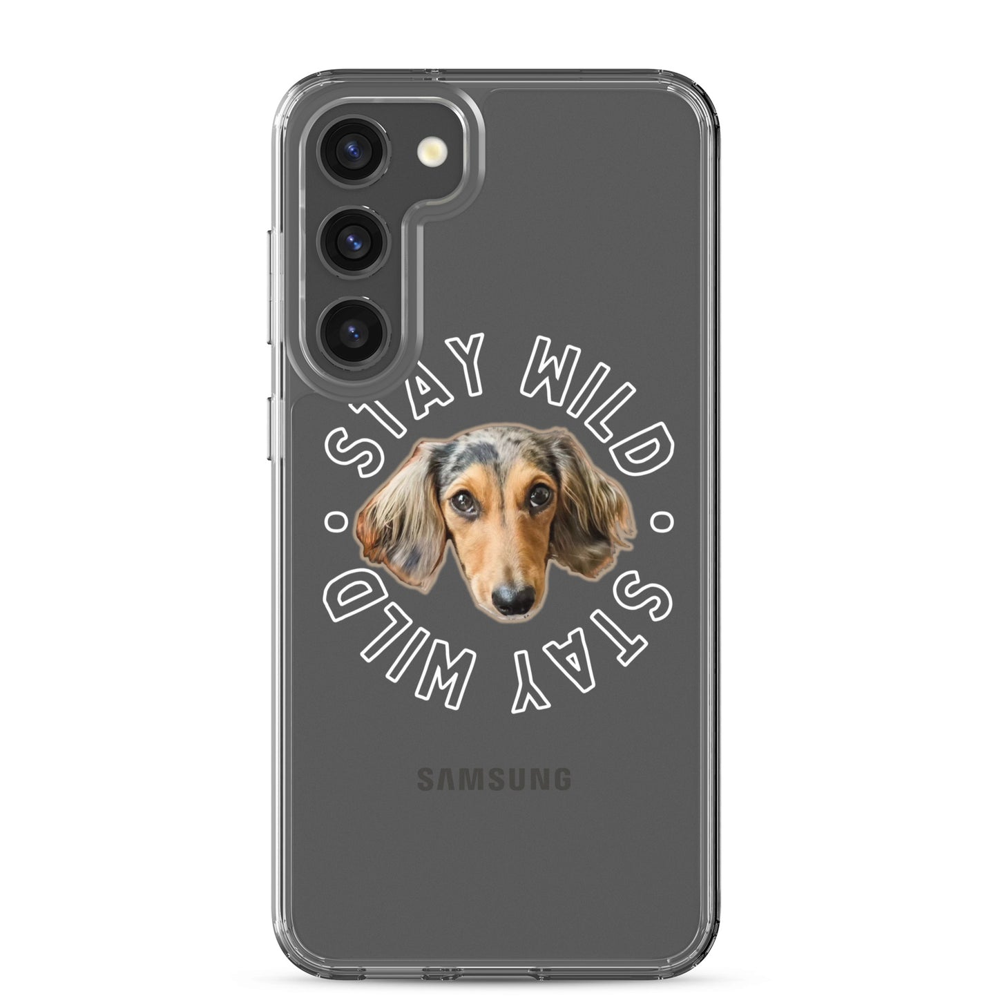 'Stay Wild' Personalized Custom Clear Case for Samsung®