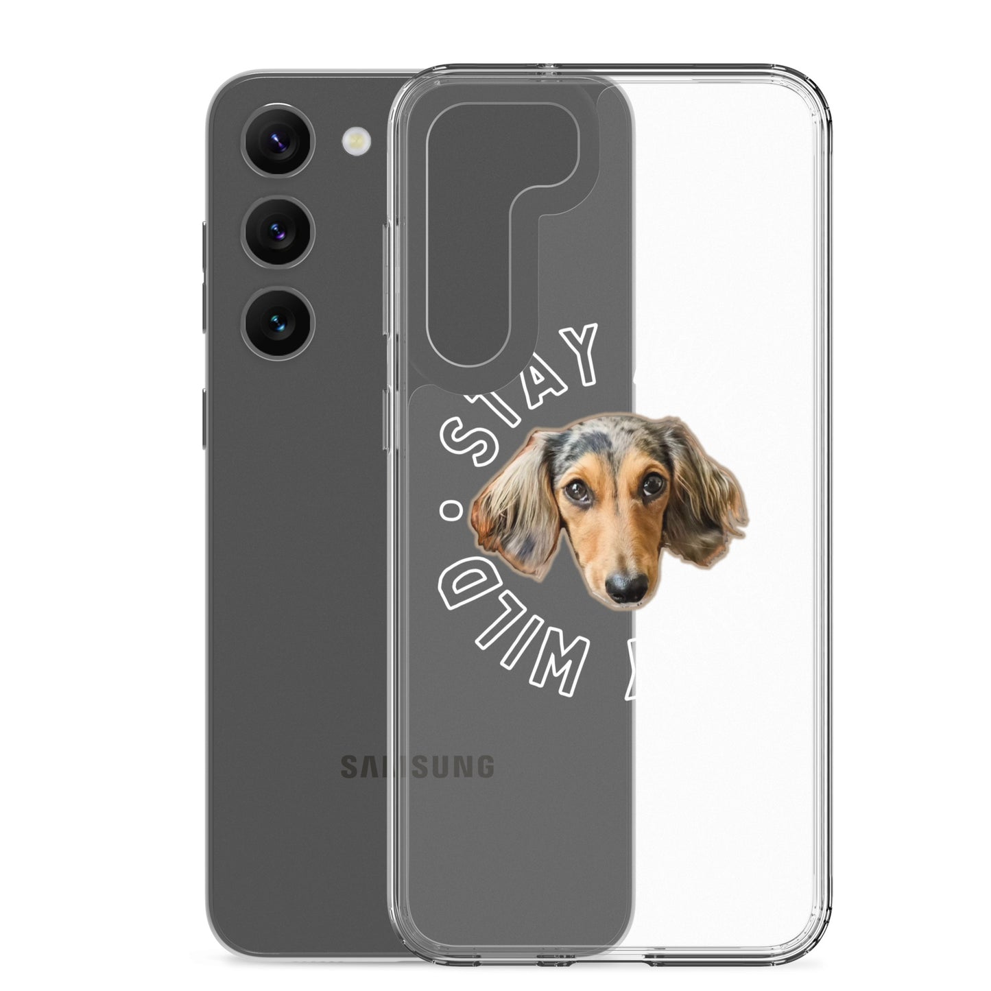 'Stay Wild' Personalized Custom Clear Case for Samsung®