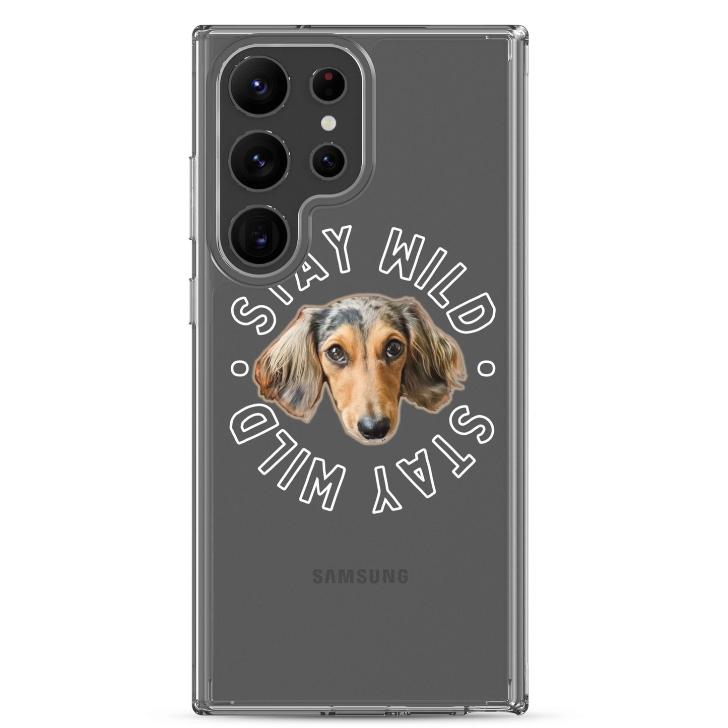 'Stay Wild' Personalized Custom Clear Case for Samsung®