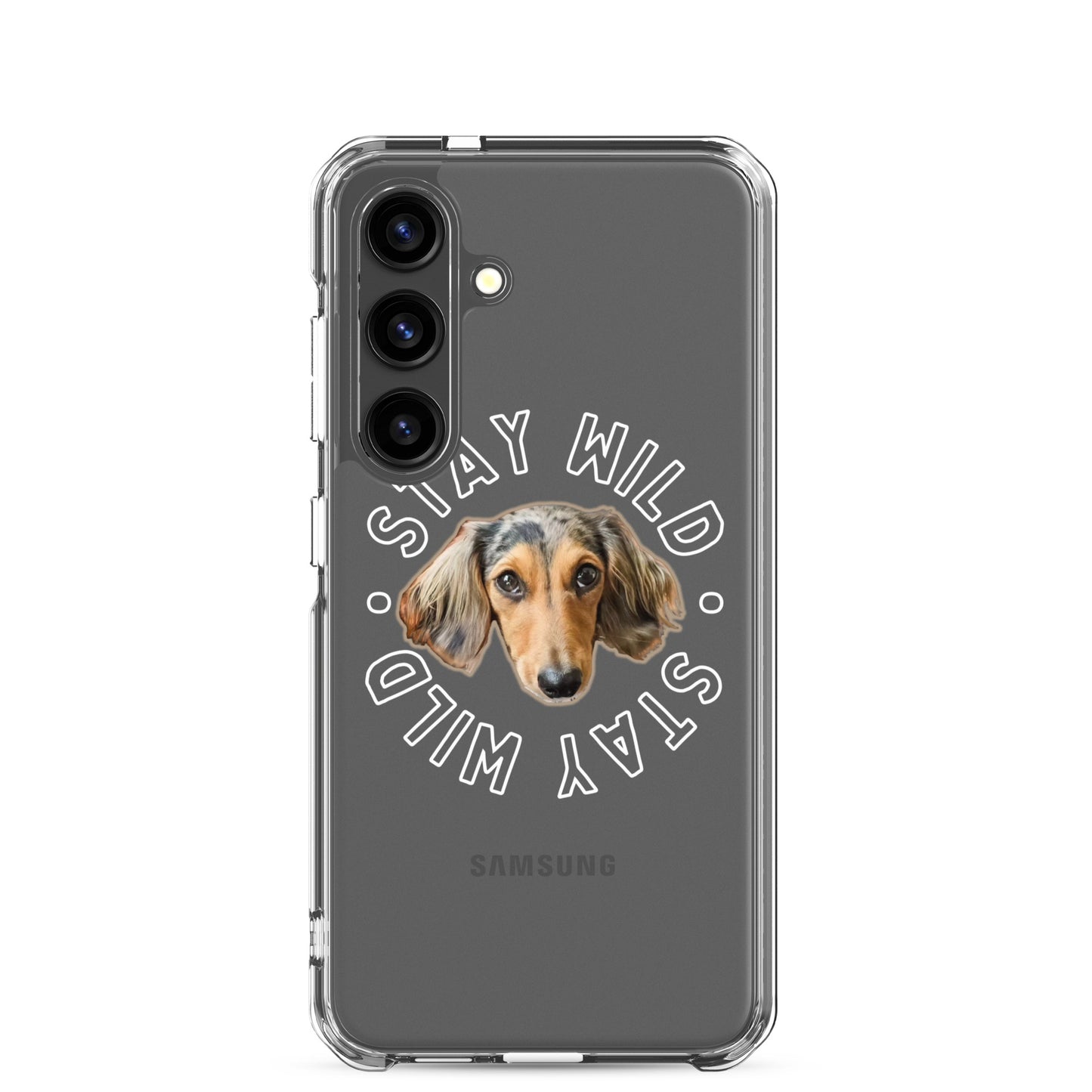 'Stay Wild' Personalized Custom Clear Case for Samsung®