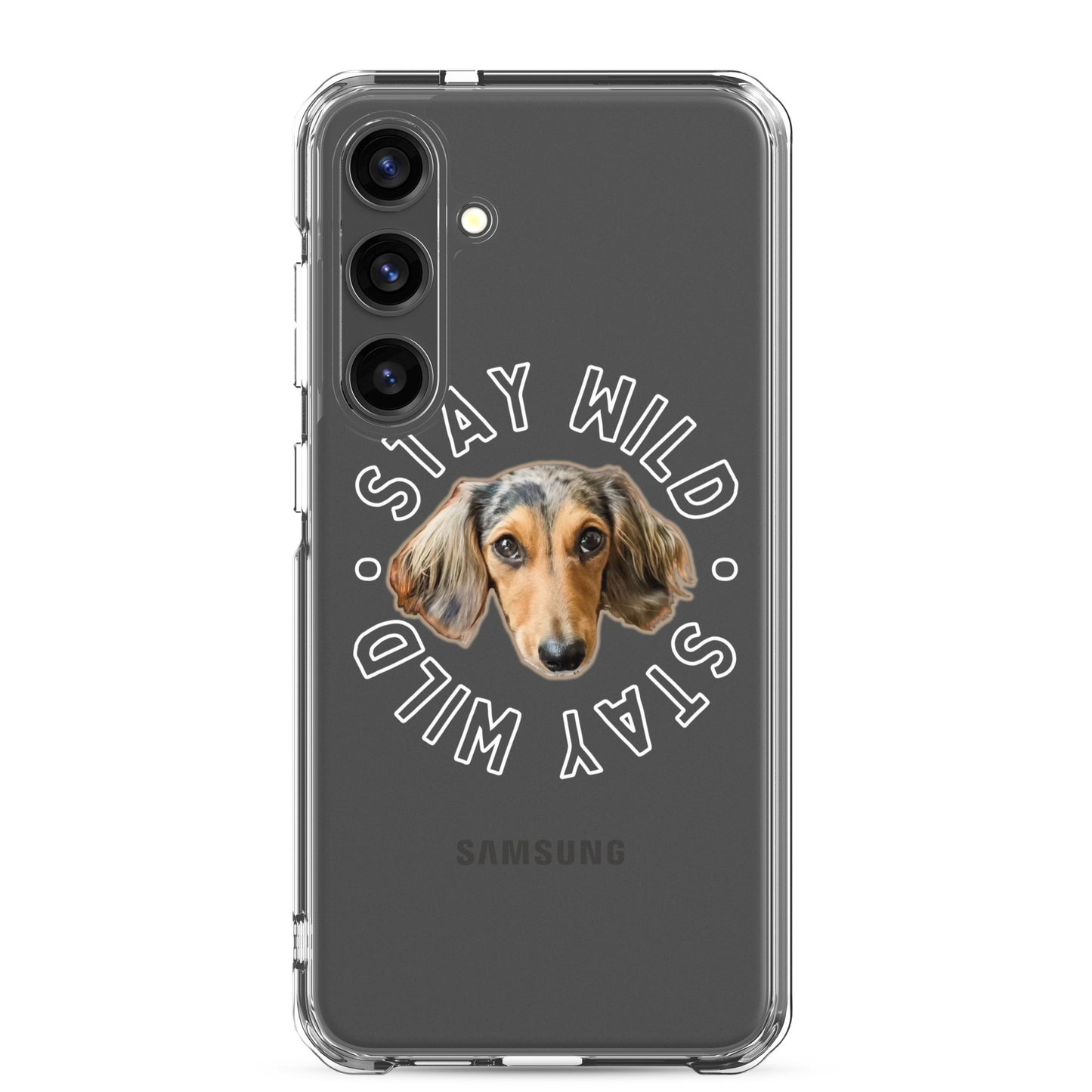 'Stay Wild' Personalized Custom Clear Case for Samsung®