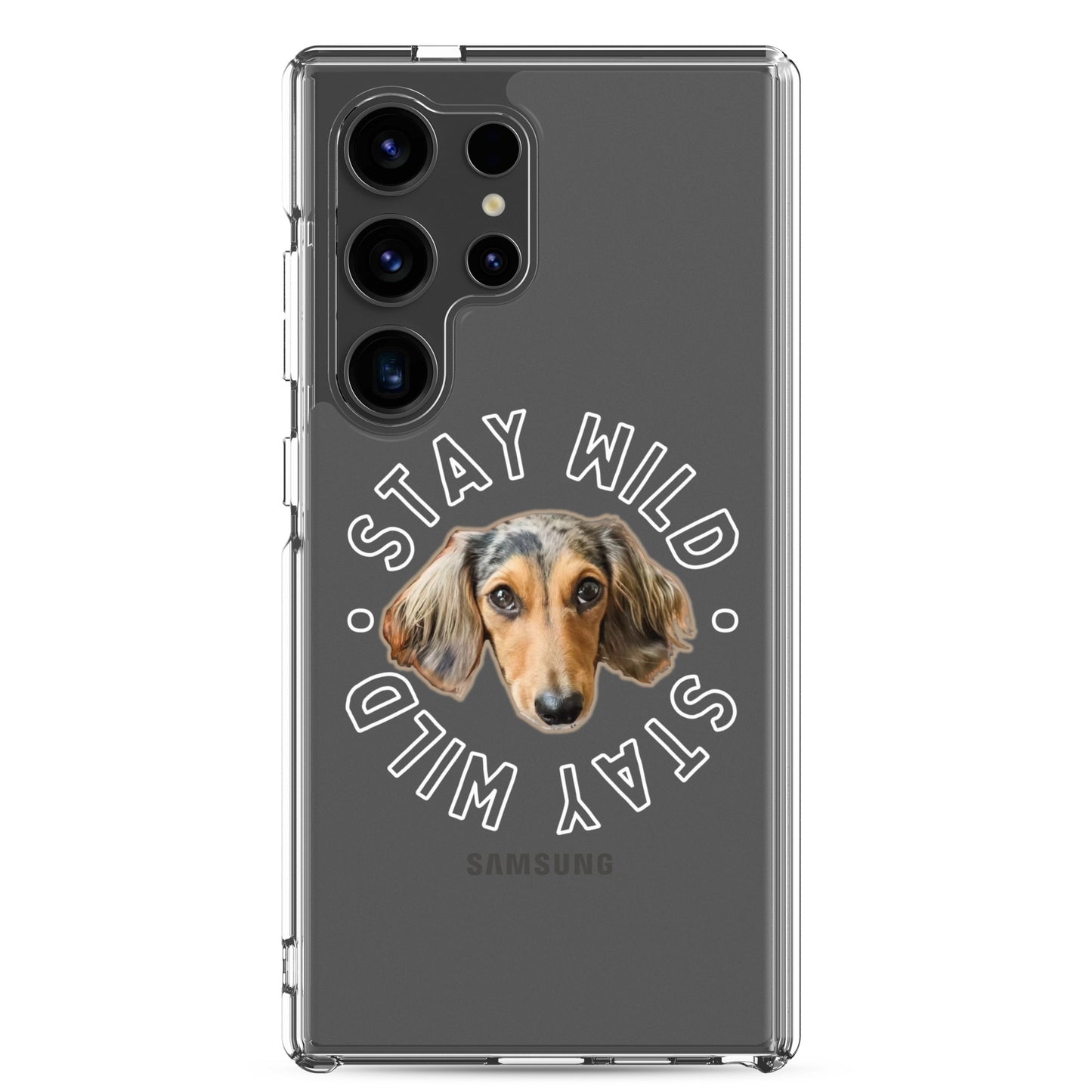 'Stay Wild' Personalized Custom Clear Case for Samsung®