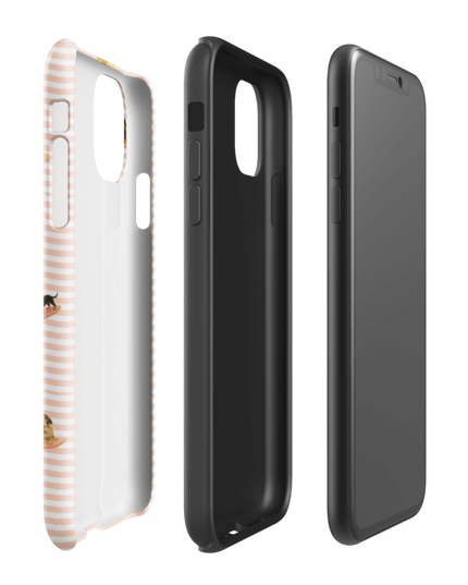 Tough Case for iPhone® - Doxie Depot Surf Club Stripes
