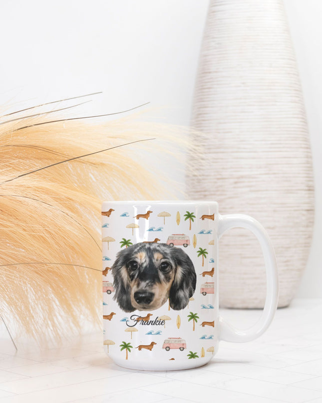 Coffe Mug - Beach Cruisin Wiener Dogs
