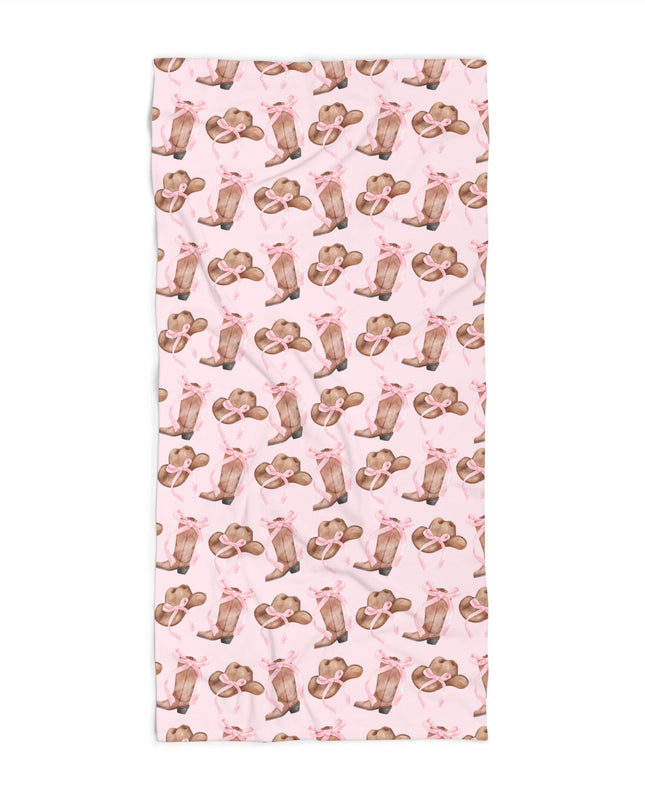 Cowgirlie Coquette Custom Beach Towel