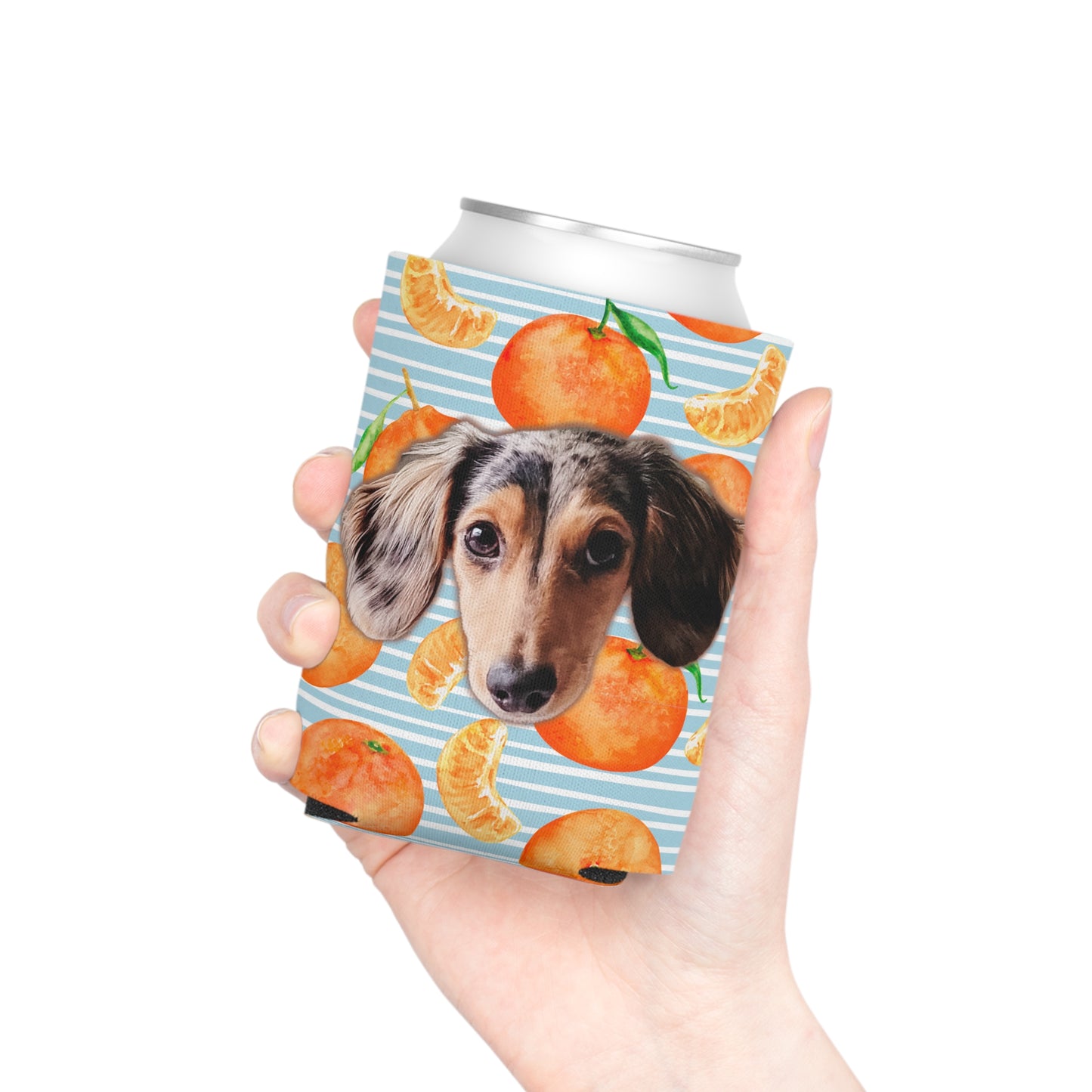 Cutie Clementine Custom Can Cooler Coozie