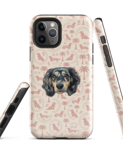 iPhone® Tough Case – Blush Doxie Tropic Toile