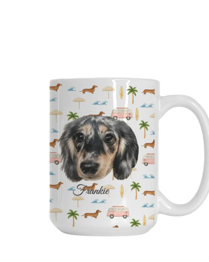 Coffe Mug - Beach Cruisin Wiener Dogs