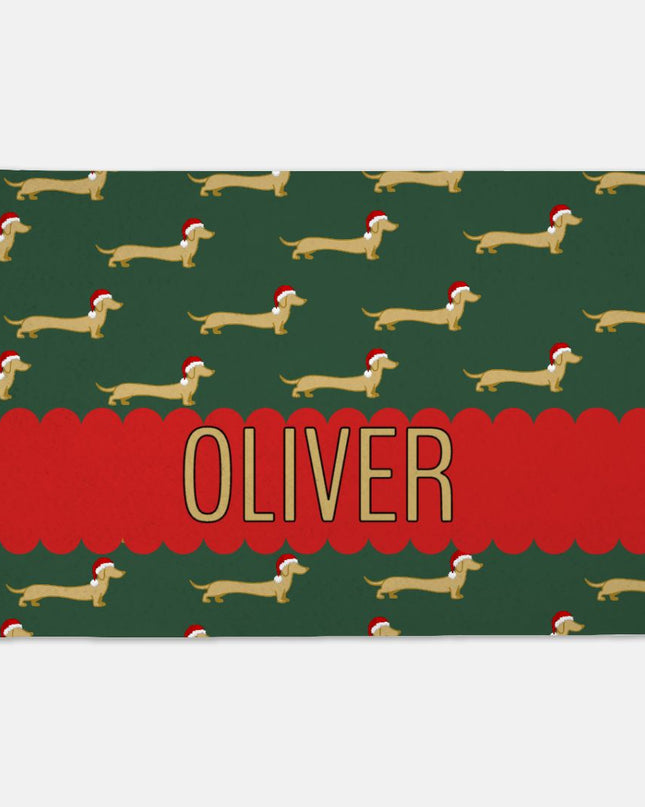 Pet Grub Mat - Dach of Gold Santa Hat