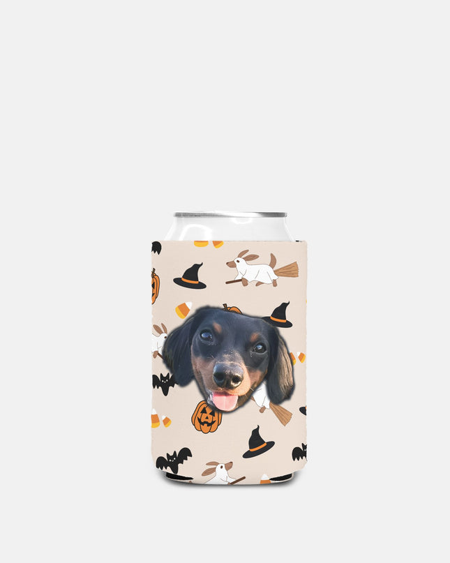 Happy Halloweenie Custom Can Cooler Koozie