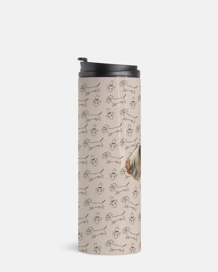 Dachshund Stroll Halloween Edition Custom 16 oz Thermal Tumbler