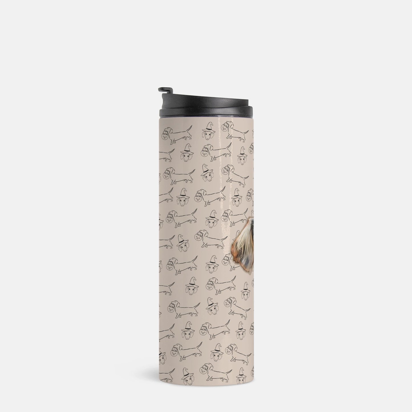 Dachshund Stroll Halloween Edition Custom 16 oz Thermal Tumbler