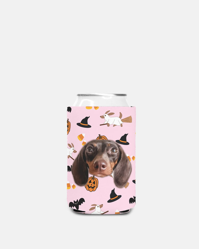 Happy Halloweenie Custom Can Cooler Koozie