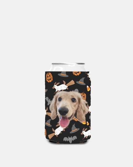 Happy Halloweenie Custom Can Cooler Koozie