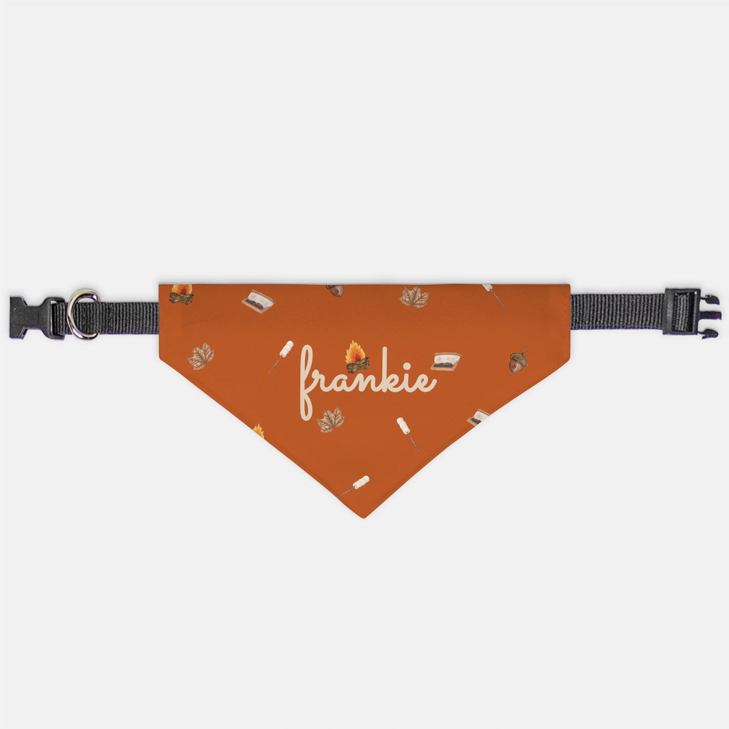 Smores Dog Bandana On Collar Bandana