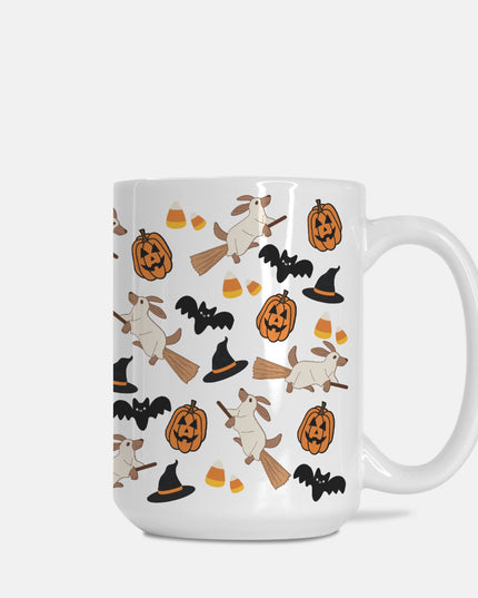 Happy Halloweenie Custom White Glossy Coffee Mug